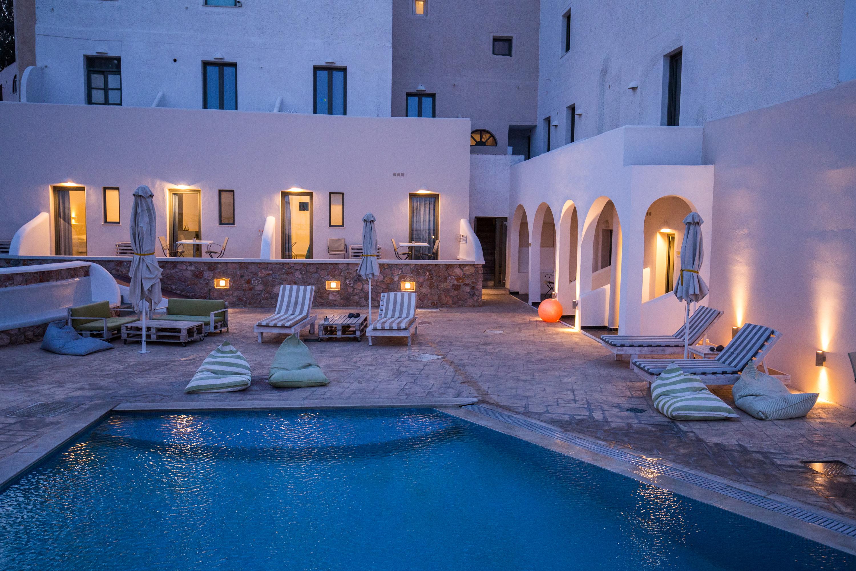 Omiros Hotel Мессария Экстерьер фото
